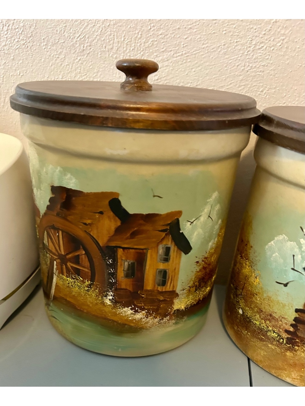 Set of 1987 Cottage Core Canisters - Picture 2 of 6